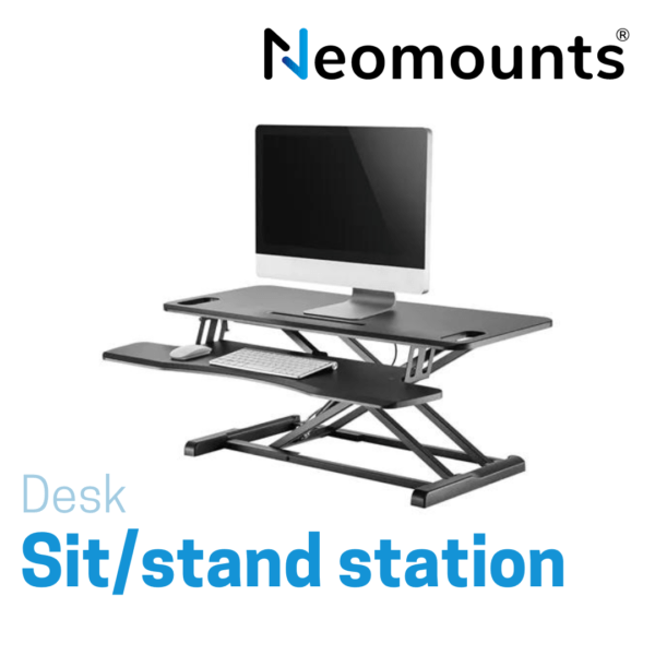 Desk sit/stand work stations